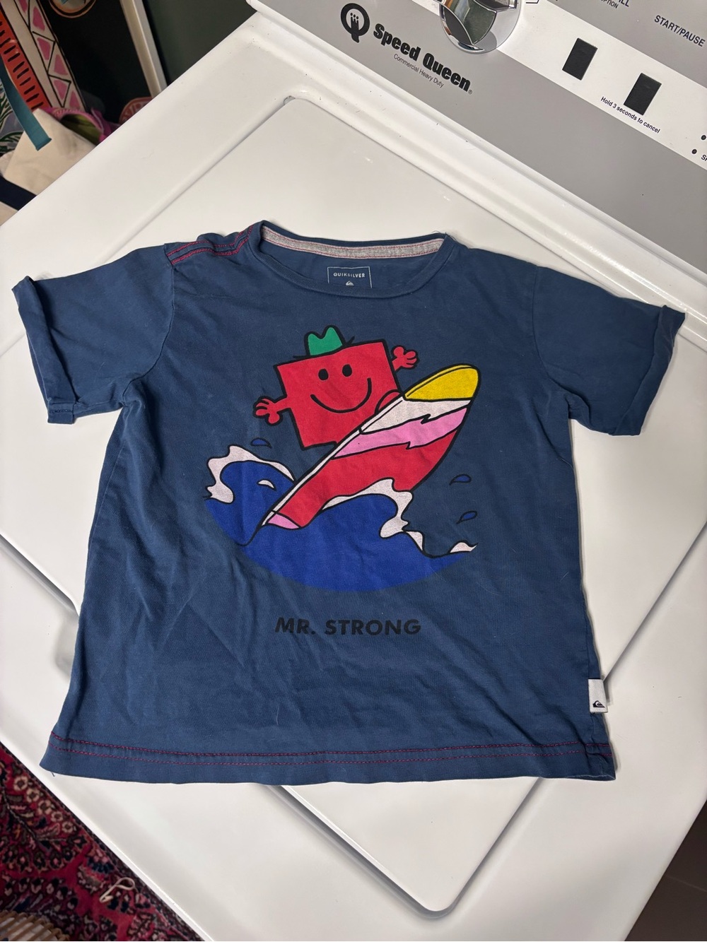 Quiksilver Kids' Navy 'Mr. Strong' Surf Graphic Tee